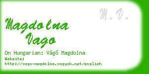 magdolna vago business card