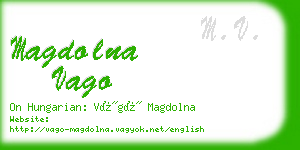 magdolna vago business card